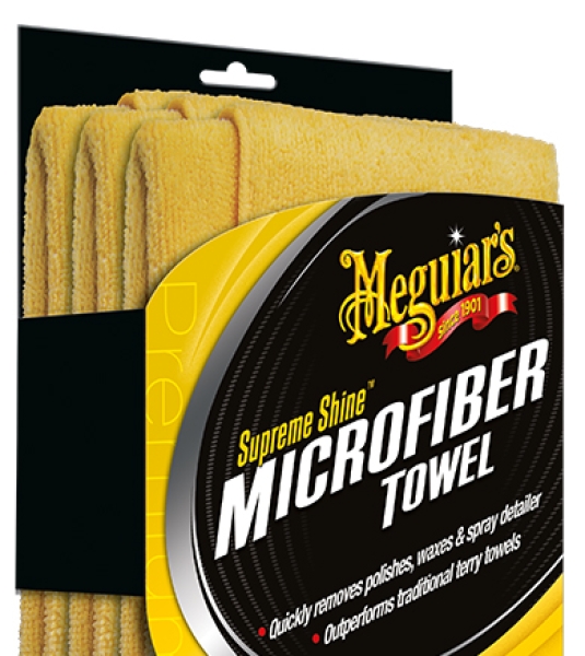 Meguiars Supreme Shine Microfibre Towel Mikrofasertuch 3er Pack