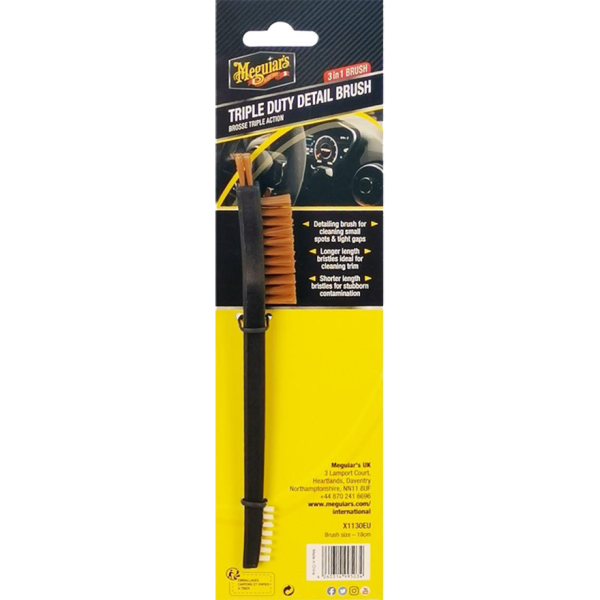 Meguiars - Triple Duty Car Detailing Brush Bürste 3in1 Bürste Cockpitpflege