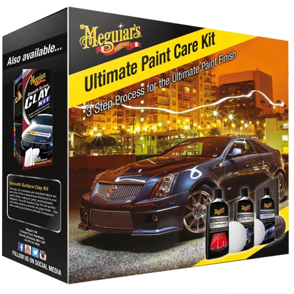 Meguiars Ultimate Paint Care Kit Lackreinigung Lackschutz Autopflege 7-teilig