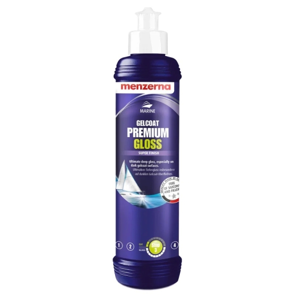 Menzerna Gelcoat Premium Gloss - Hochglanz Bootpolitur 250ml