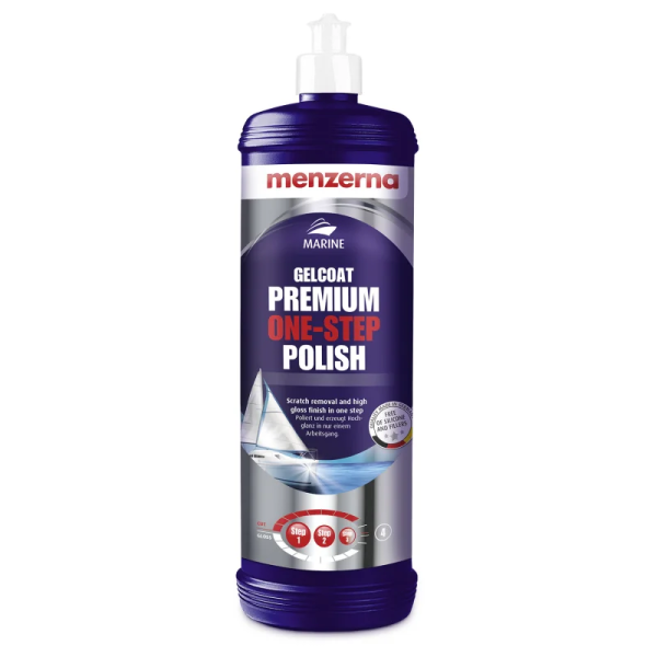 Menzerna Gelcoat Premium One-Step Polish Hochglanz Bootspolitur 1 Liter