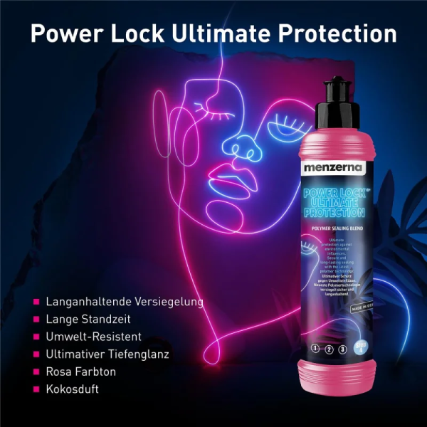 Menzerna Power Lock Ultimate NEON Edition Versiegelung Lackversiegelung 250ml Menzerna Power Lock Ultimate NEON Edition Versiegelung Lackversiegelung 250ml