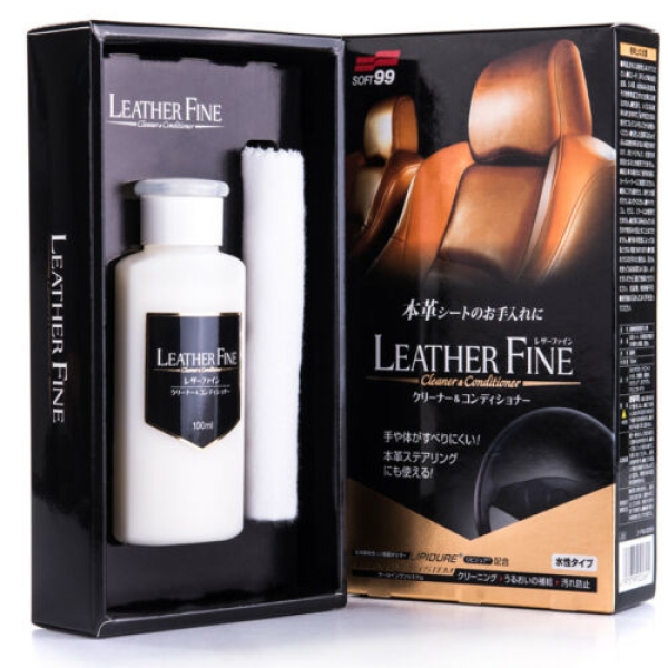 SOFT99 Leather Fine Cleaner & Coditioner Lederpflege Reiniger 100ml