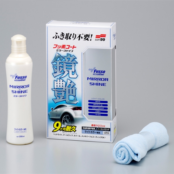 Soft99 Fusso Coat Mirror Shine Light Lackversiegelung 250ml + Tuch Soft99 Fusso Coat Mirror Shine Light Lackversiegelung 250ml + Tuch