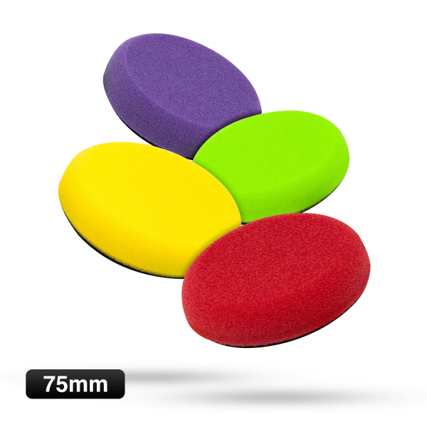 Liquid Elements Pad Man V2 Polierpad 75mm grün, gelb, rot, lila