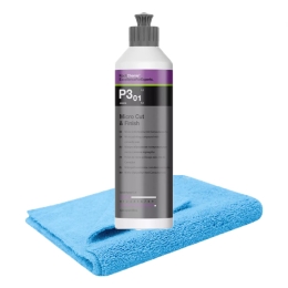 Koch Chemie Micro Cut & Finish P3.01 250ml + Blue Breeze 2.0 Microfasertuch