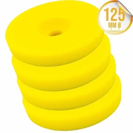 Liquid Elements Polierschwamm Centriforce 2 Medium Cut gelb 125mm 4er Set