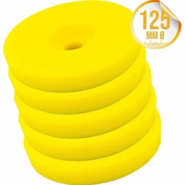 Liquid Elements Polierschwamm Centriforce 2 Medium Cut gelb 125mm 5er Set
