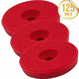 Liquid Elements Polierschwamm Centriforce 2 Heavy Cut rot 125mm 3er Set