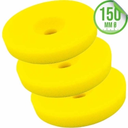 Liquid Elements Polierschwamm Centriforce 2 Medium Cut gelb 150mm 3er Set
