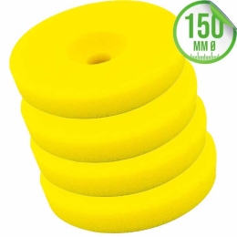 Liquid Elements Polierschwamm Centriforce 2 Medium Cut gelb 150mm 4er Set