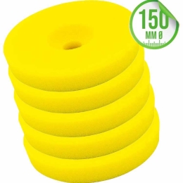 Liquid Elements Polierschwamm Centriforce 2 Medium Cut gelb 150mm 5er Set