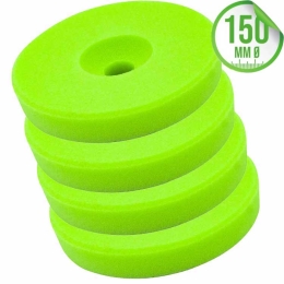 Liquid Elements Polierschwamm Centriforce V2 Soft Cut grün 150mm 4er Set