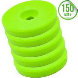 Liquid Elements Polierschwamm Centriforce V2 Soft Cut grün 150mm 5er Set