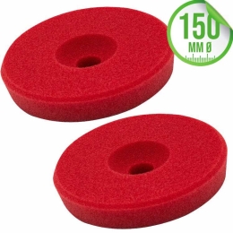 Liquid Elements Polierschwamm Centriforce 2 Heavy Cut rot 150mm 2er Set