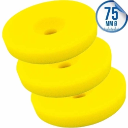 Liquid Elements Polierschwamm Centriforce 2 Medium Cut gelb 75mm 3er Set