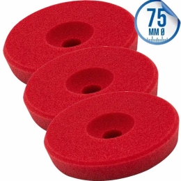 Liquid Elements Polierschwamm Centriforce 2 Heavy Cut rot 75mm 3er Set