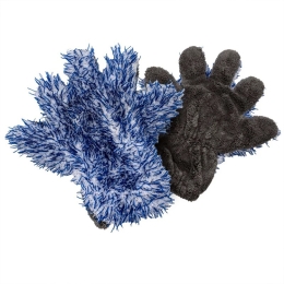 Liquid Elements Double Grab Waschhandschuh Vorderseite und Rückseite