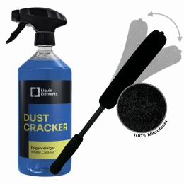 Liquid Elements Dust Cracker Felgenreiniger 1 Liter + Furby Evo XL Felgenbürste 42cm