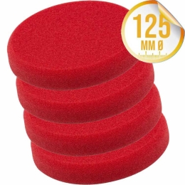 Liquid Elements Pad Man V2 Polierpad 125mm rot 4er Set
